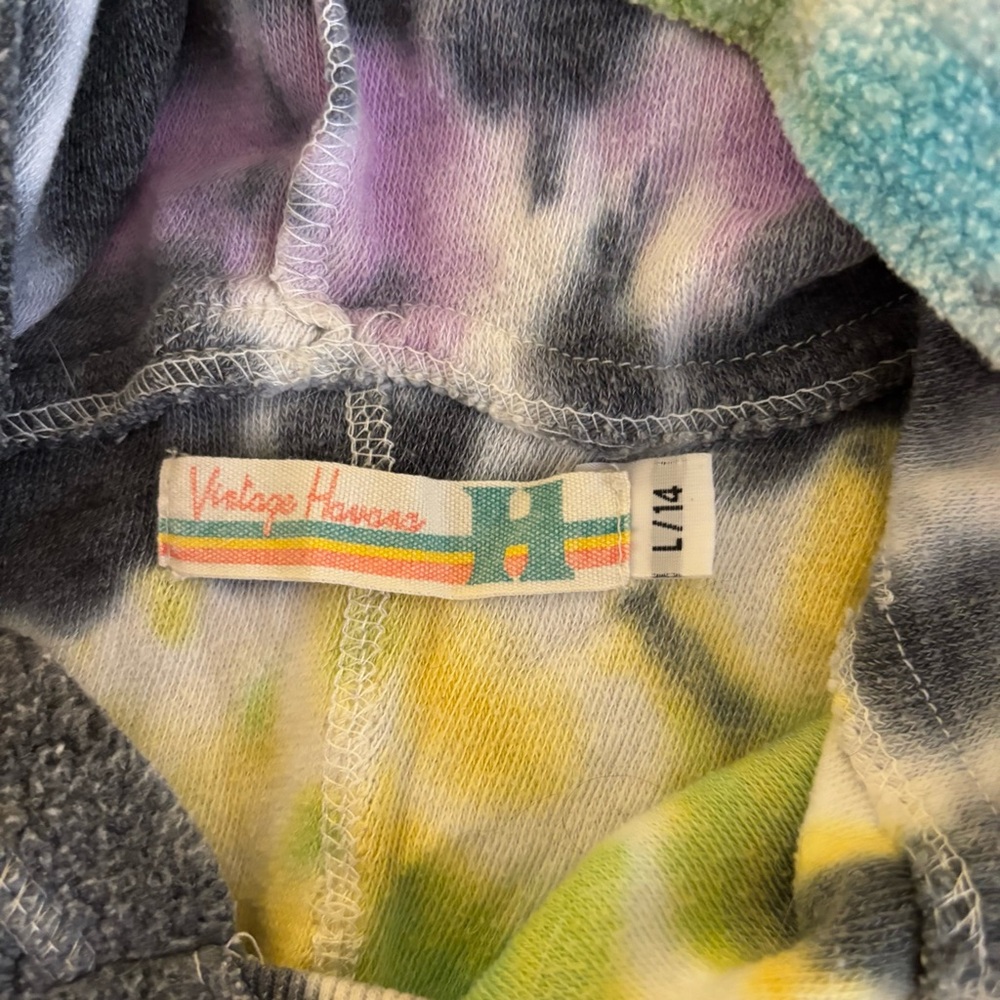 Vintage Havana Kids Large Hoodie Tie Dye